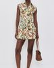 ALICE + OLIVIA ALICE + OLIVIA Kim Paneled Corset Flared Mini Shirt Dress Desert Springs Vanilla - 5