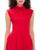 ALICE + OLIVIA ALICE + OLIVIA Kim Paneled Corset Flared Mini Shirt Dress Hibiscus - 1