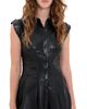 ALICE + OLIVIA ALICE + OLIVIA Kim Vegan Leather Corset Mini Dress Black - 1