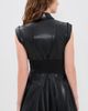 ALICE + OLIVIA ALICE + OLIVIA Kim Vegan Leather Corset Mini Dress Black - 3