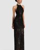 ALICE + OLIVIA ALICE + OLIVIA Koi Embellished Lace Halter Gown - 2
