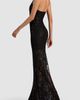 ALICE + OLIVIA ALICE + OLIVIA Koi Embellished Lace Halter Gown - 3
