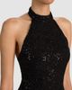 ALICE + OLIVIA ALICE + OLIVIA Koi Embellished Lace Halter Gown - 4