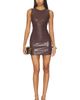 Alice + Olivia Alice + Olivia Lena Faux Leather Mini Dress - 1