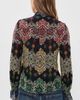 ALICE + OLIVIA ALICE + OLIVIA Lloyd Neck Wrap Button Down Shirt Road To Love Lg - 3