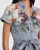 ALICE + OLIVIA ALICE + OLIVIA Lucy Floral Denim Shirtdress - 4