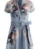 ALICE + OLIVIA ALICE + OLIVIA Lucy Floral Denim Shirtdress - 5