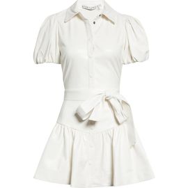 Alice + Olivia Alice + Olivia Lurlene Faux Leather Shirtdress