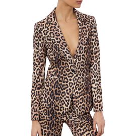Alice + Olivia Alice + Olivia Macey Fitted Notch Collar Blazer