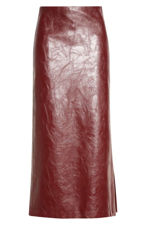 ALICE + OLIVIA ALICE + OLIVIA Maeve Faux Leather Midi Skirt