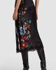 ALICE + OLIVIA ALICE + OLIVIA Maeve Lace Trim Midi Slip Skirt - 2