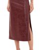 ALICE + OLIVIA ALICE + OLIVIA Maeve Vegan Midi Skirt Cognac - 1