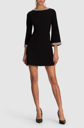 ALICE + OLIVIA ALICE + OLIVIA Mailynn Embellished A-Line Minidress