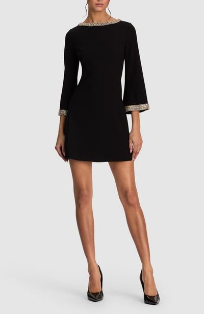 ALICE + OLIVIA ALICE + OLIVIA Mailynn Embellished A-Line Minidress