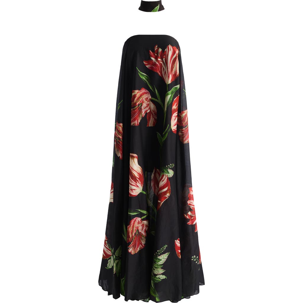 Alice + Olivia Alice + Olivia Maricela Strapless Maxi Dress With Scarf