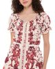 ALICE + OLIVIA ALICE + OLIVIA Mclaine Button Down Tiered Mini Dress Orchard Glow - 1