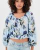 ALICE + OLIVIA ALICE + OLIVIA Mclaine Cropped Blouse Fly Away - 2