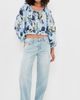 ALICE + OLIVIA ALICE + OLIVIA Mclaine Cropped Blouse Fly Away - 5