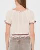 ALICE + OLIVIA ALICE + OLIVIA Mclaine Embr Puff Sleeve Cropped Blouse Orchard Glow - 3