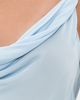 ALICE + OLIVIA ALICE + OLIVIA Monique Twist Strap Cowl Neck Tank Blue Breeze - 6