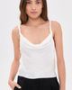 ALICE + OLIVIA ALICE + OLIVIA Monique Twist Strap Cowl Neck Tank Off White - 2