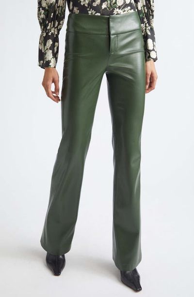 Alice + Olivia Alice + Olivia Olivia Faux Leather Bootcut Pants