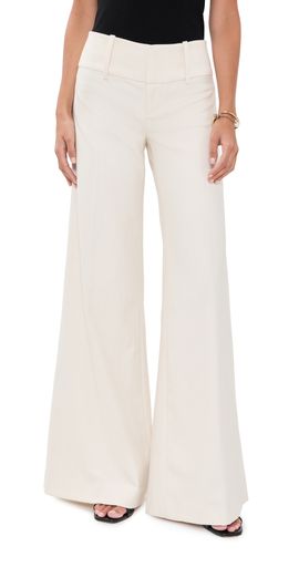 ALICE + OLIVIA ALICE + OLIVIA Olivia Wide Leg Flare Pants Chino