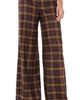 ALICE + OLIVIA ALICE + OLIVIA Olivia Wide Leg Flare Pants DARK CHOCOLATE/CAMEL - 1