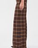 ALICE + OLIVIA ALICE + OLIVIA Olivia Wide Leg Flare Pants DARK CHOCOLATE/CAMEL - 4