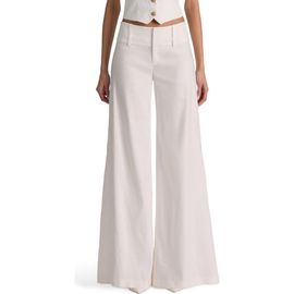 ALICE + OLIVIA ALICE + OLIVIA Olivia Wide Leg Linen Blend Pants