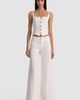 ALICE + OLIVIA ALICE + OLIVIA Olivia Wide Leg Linen Blend Pants - 2
