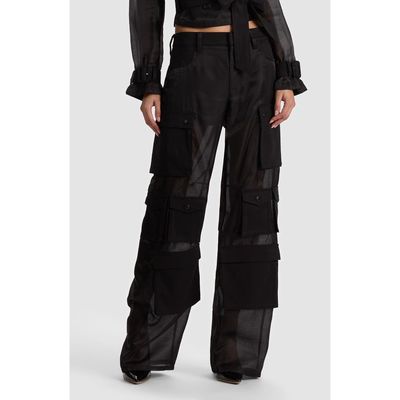 ALICE + OLIVIA ALICE + OLIVIA Olympia Mr. Baggy Sheer Cargo Pants
