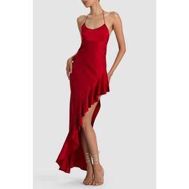 ALICE + OLIVIA ALICE + OLIVIA Palma Asymmetrical Ruffle Gown