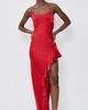 ALICE + OLIVIA ALICE + OLIVIA Palma Ruffle Slip Dress Hibiscus - 5