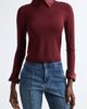 ALICE + OLIVIA ALICE + OLIVIA Porla Collared Wool Blend Sweater - 1