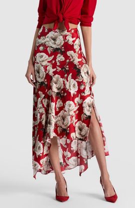 Alice + Olivia Alice + Olivia Rosa Asymmetrical Midi Skirt