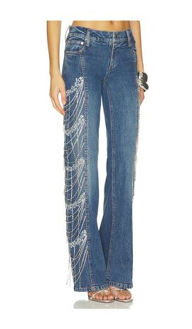 Alice + Olivia Alice + Olivia Roxie Embellished Jean