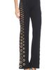 Alice + Olivia Alice + Olivia Roxie Low Rise Straight Flare Full Length Jean With Grommets - 2