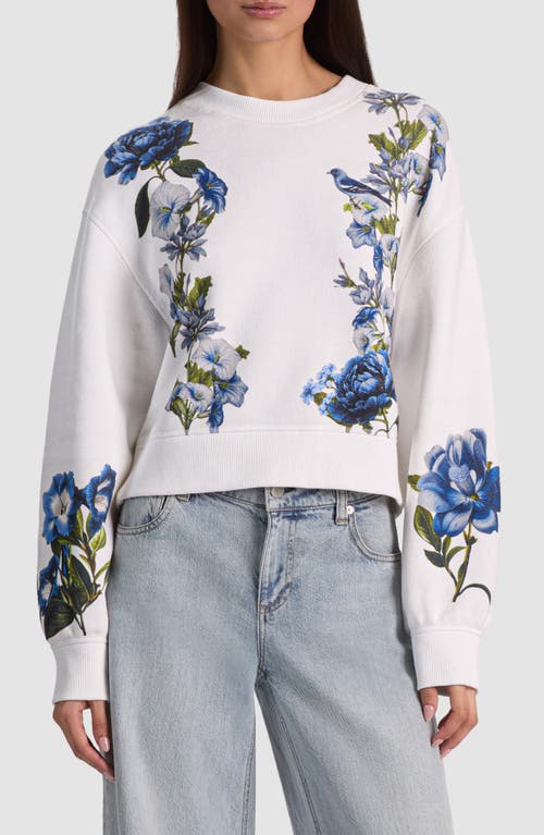 Alice + Olivia Alice + Olivia Russel Floral Print Sweatshirt