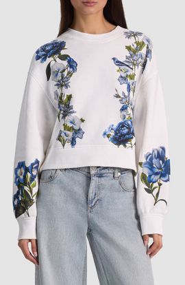Alice + Olivia Alice + Olivia Russel Floral Print Sweatshirt