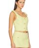 Alice + Olivia Alice + Olivia Shila Scoop Neck Button Down Corset Top - 2