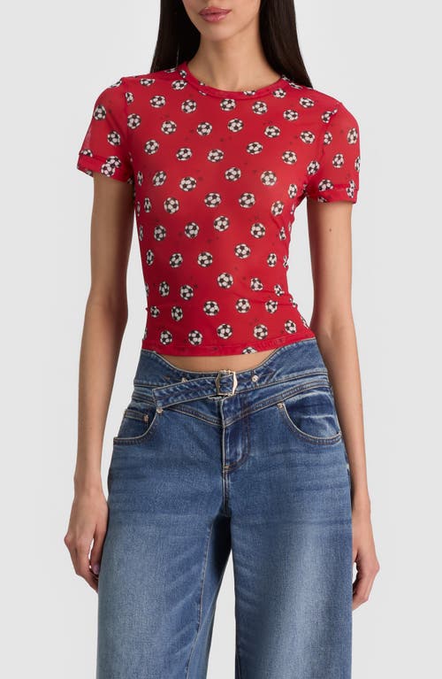 Alice + Olivia Alice + Olivia Tess Crop T-Shirt