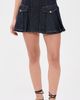 ALICE + OLIVIA ALICE + OLIVIA Trinity Denim Ruffle Skirt Dark Rinse - 2
