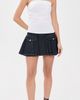 ALICE + OLIVIA ALICE + OLIVIA Trinity Denim Ruffle Skirt Dark Rinse - 5