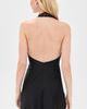 ALICE + OLIVIA ALICE + OLIVIA Viola Lace Halter Mini Dress Black - 3