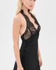 ALICE + OLIVIA ALICE + OLIVIA Viola Lace Halter Mini Dress Black - 4