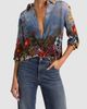 ALICE + OLIVIA ALICE + OLIVIA Willa Silk Button-Front Shirt - 1