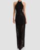 ALICE + OLIVIA ALICE + OLIVIA Women's Koi Sequined Lace Halter Maxi Dress - 2