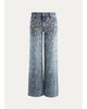 ALICE + OLIVIA Amazing Embellished Mid-Rise Baggy Jeans - 1