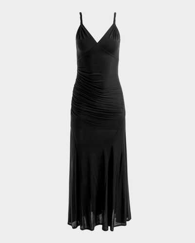 ALICE + OLIVIA Bianca Twist-Strap Maxi Dress